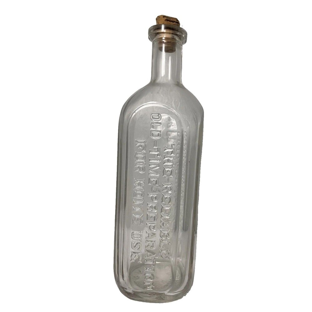Antique Embossed  Dr Peter Fahrney  & Sons Cc The Reliable Glass Bottle